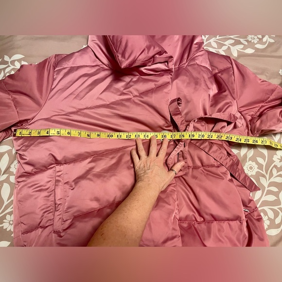 Pink Wrap Puffer Jacket by Avec Les Filles - Picture 11 of 11